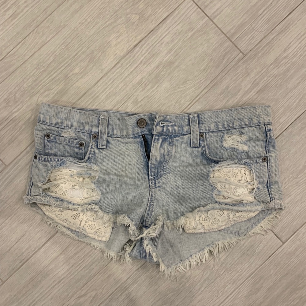 Denim shorts